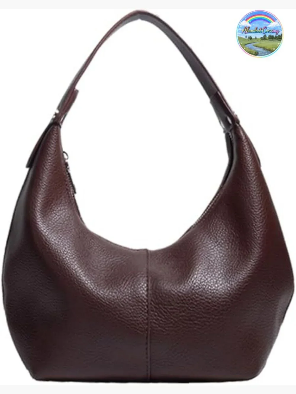 Vegan Leather Hobo Bag Crescent Shoulder Slouchy Tote Y2K Clutch Purse